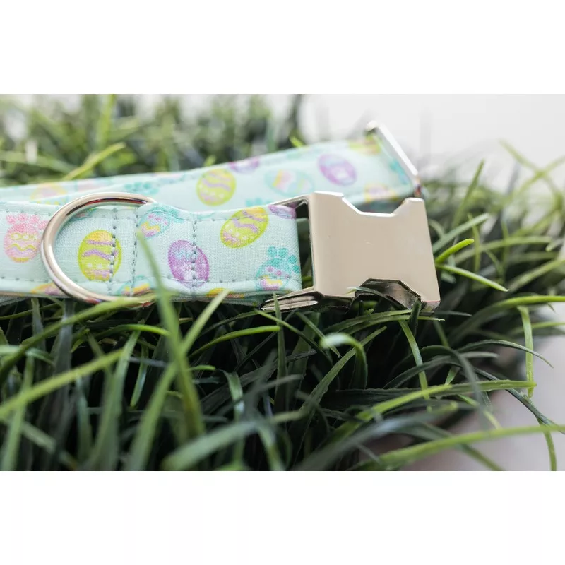 Paw Print Easter Eggs Dog Collar