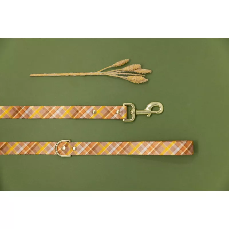 Peanut Plaid Endurance Leash