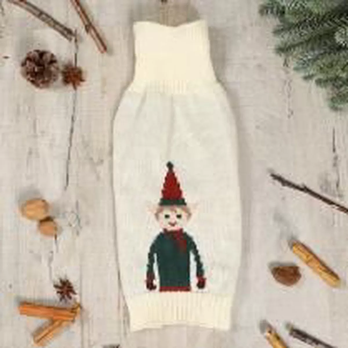Pet Brands Knitted Elf Jumper Xsmall/small 32cm