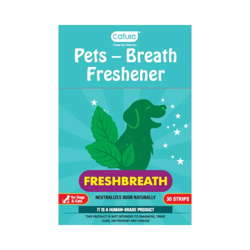 Pet Breath Freshener 30 Strips for Dogs & Cats