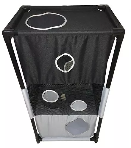 Pet Life Kitty-Square Play-Active Cat House
