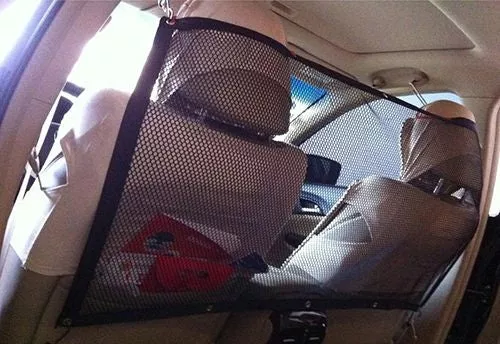Pet Life Squared Easy-Hook Backseat Barrier