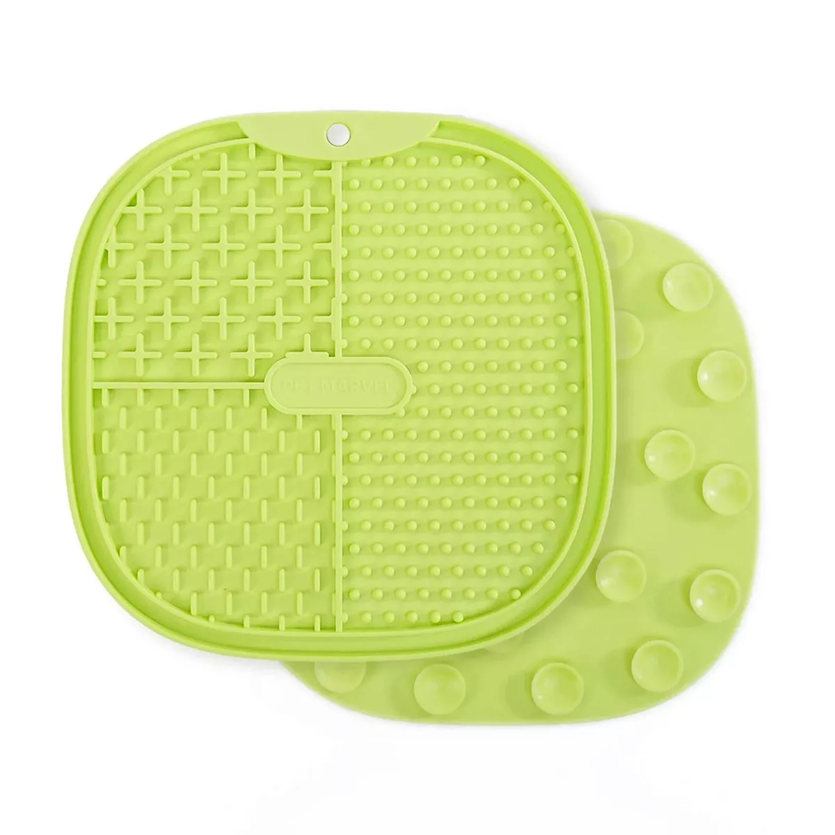 Pet Marvel Pet Licking Food Plate Wallable Green