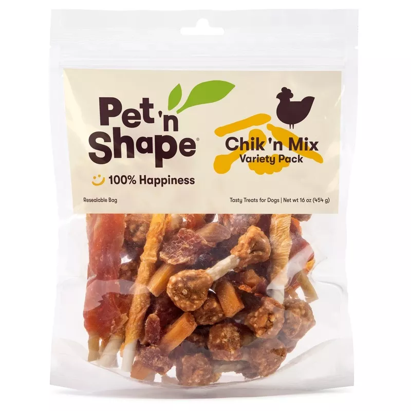 Pet ‘n Shape Chik ‘n Mix Variety Pack 16-oz, Dog Treat