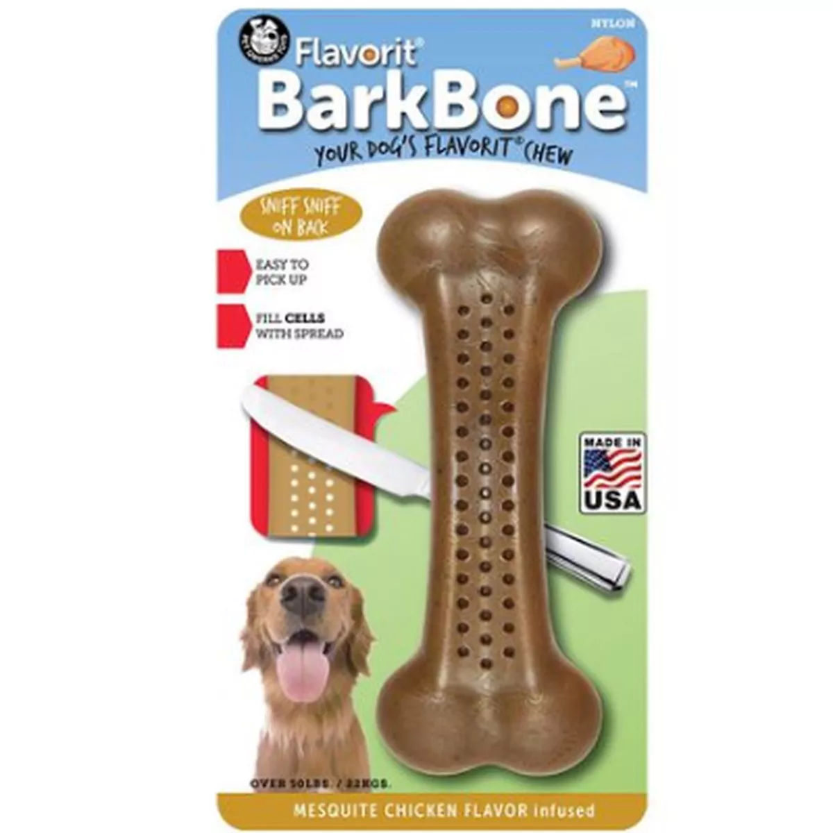 Pet Qwerks Flavorit Nylon Chicken Infused Dog Bone