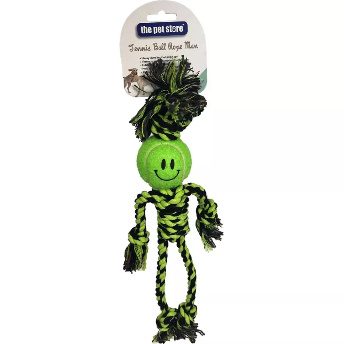 The Pet Store Tennis Ball Rope Man
