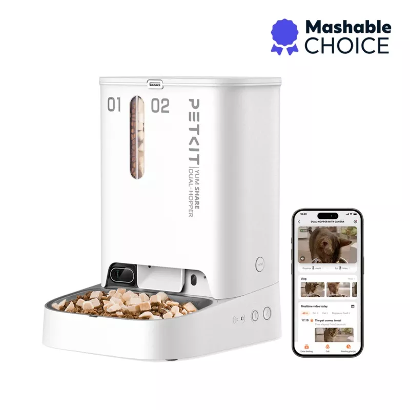 PETKIT YumShare Dual-hopper Automatic Feeder with Camera
