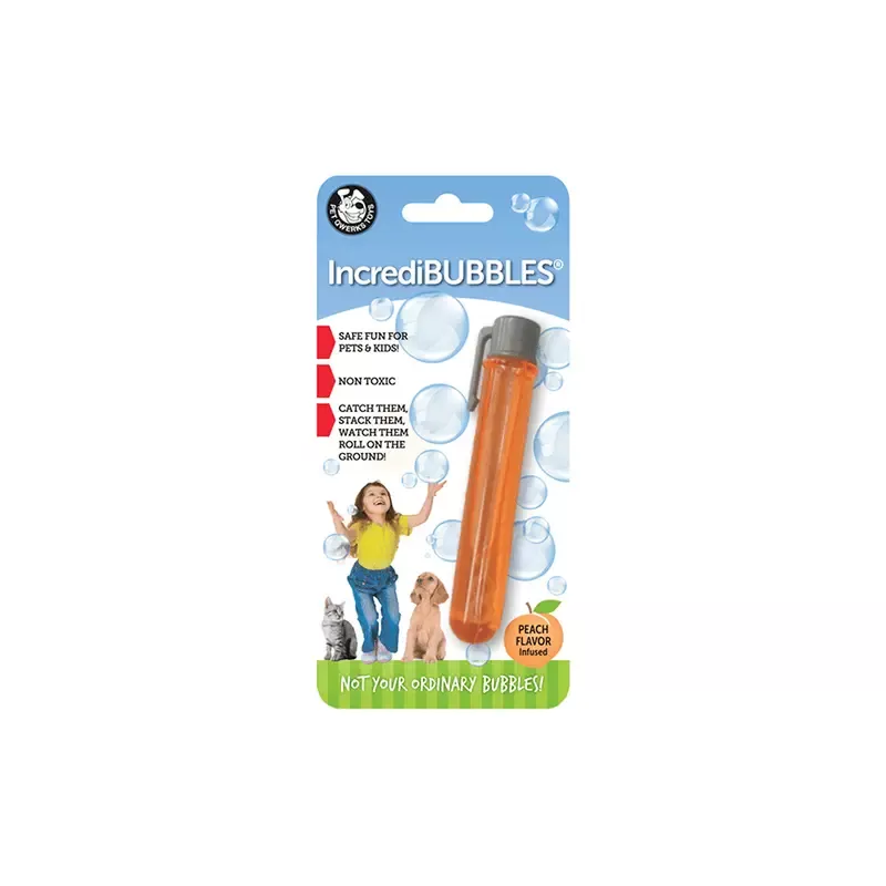 PetQwerks INCREDIBUBBLES 25ml – Original Peach Flavour