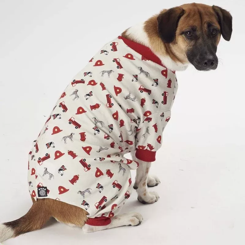 Petrageous Firetruck Dog Pajamas