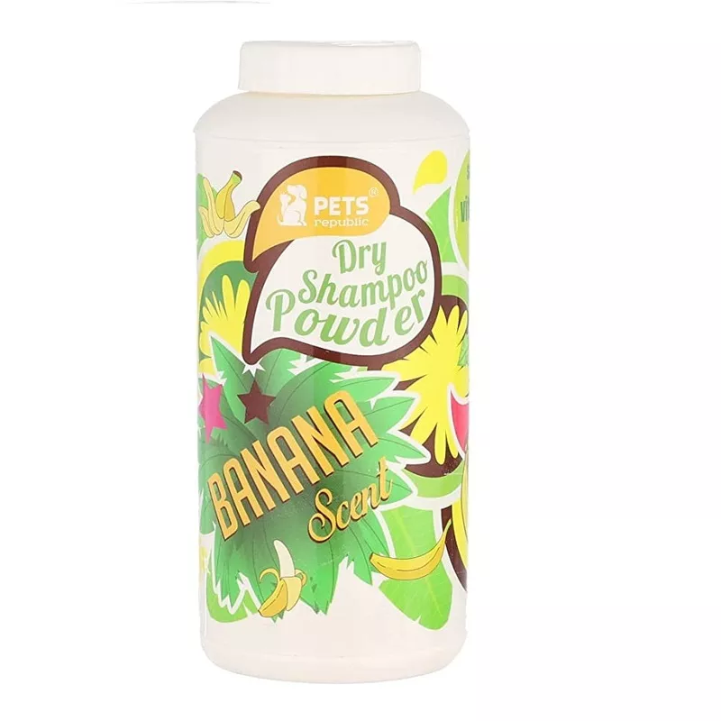 Pets Republic Dry Powder Shampoo Scents 500g Banana