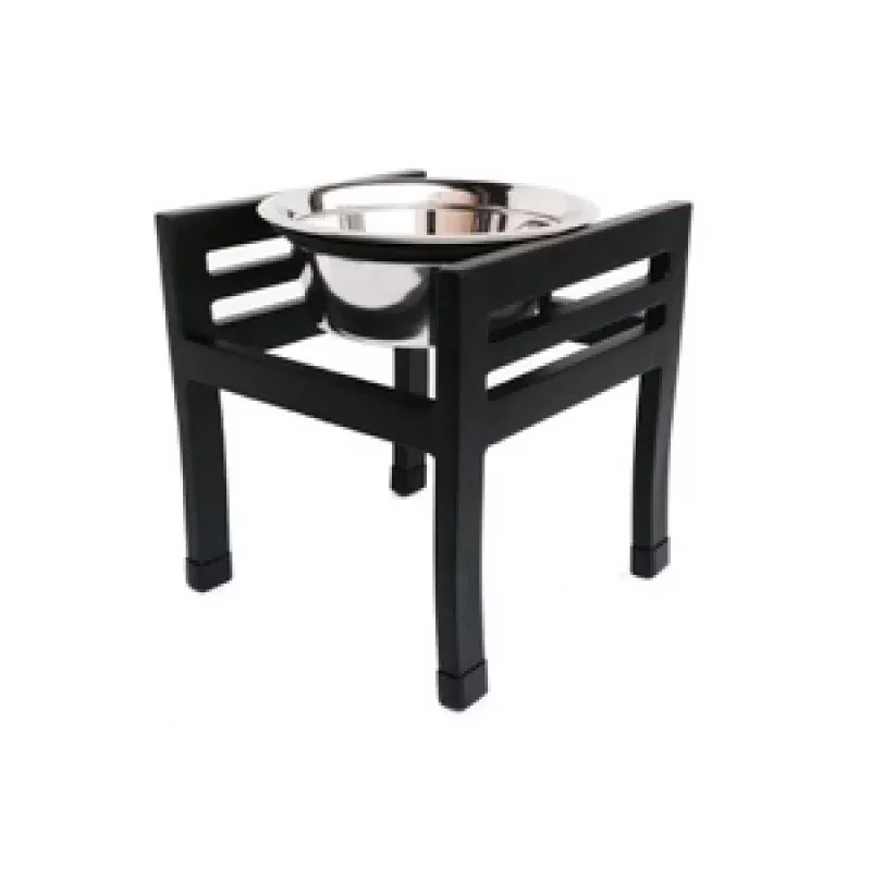 Pets Stop Moretti Single Diner Feeder Black