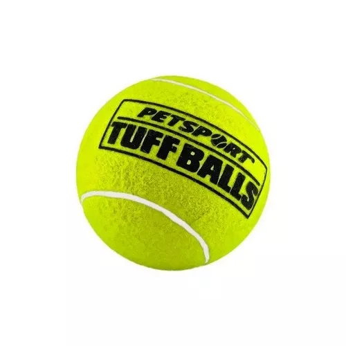 Petsport USA, Tuff Ball Dog toy Yellow, 1.8 Inches (Case Of 12)