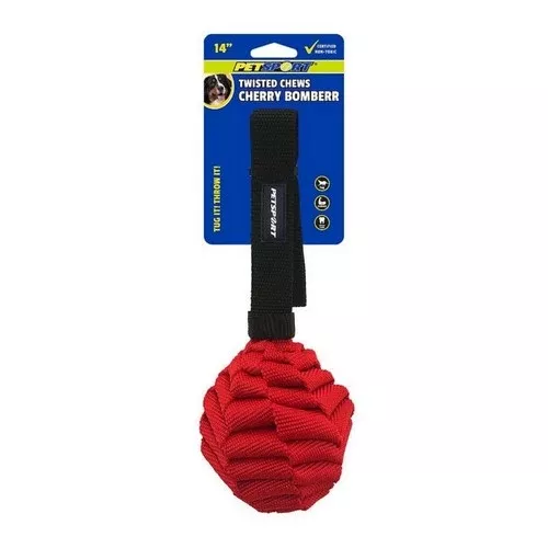 Petsport USA, Twisted Chew Cherry Bomber Dog Toy, 1 Count