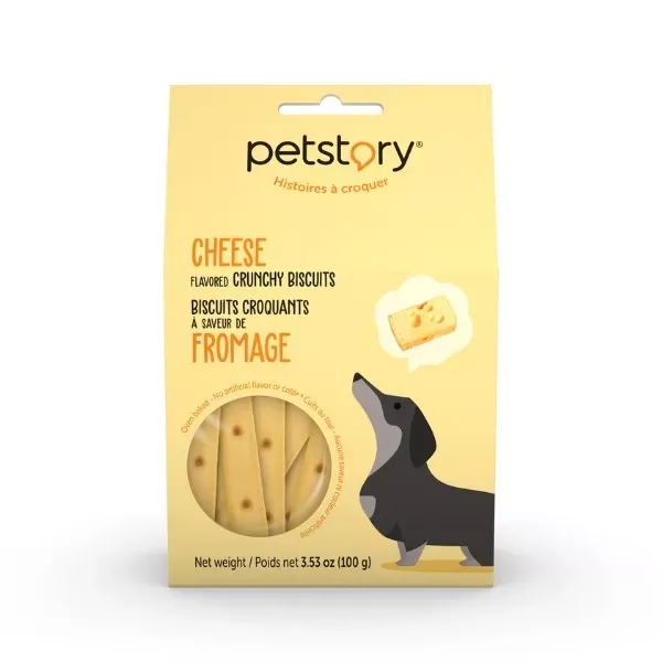 Petstory Crunchy Biscuits Dog Treats - Cheese