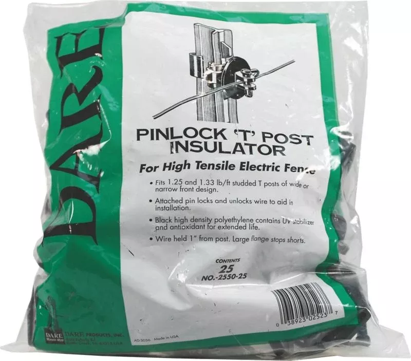 Pinlock Insulator For T-Posts Black