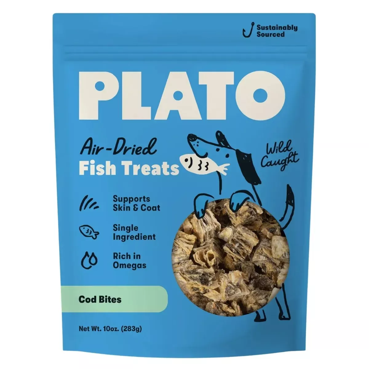 Plato Air-Dried Fish Treats for Dogs - Cod Bites