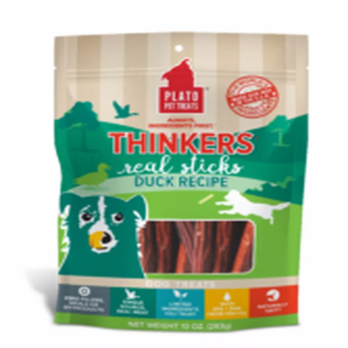 Plato Thinkers Original Duck Stick Dog Treats