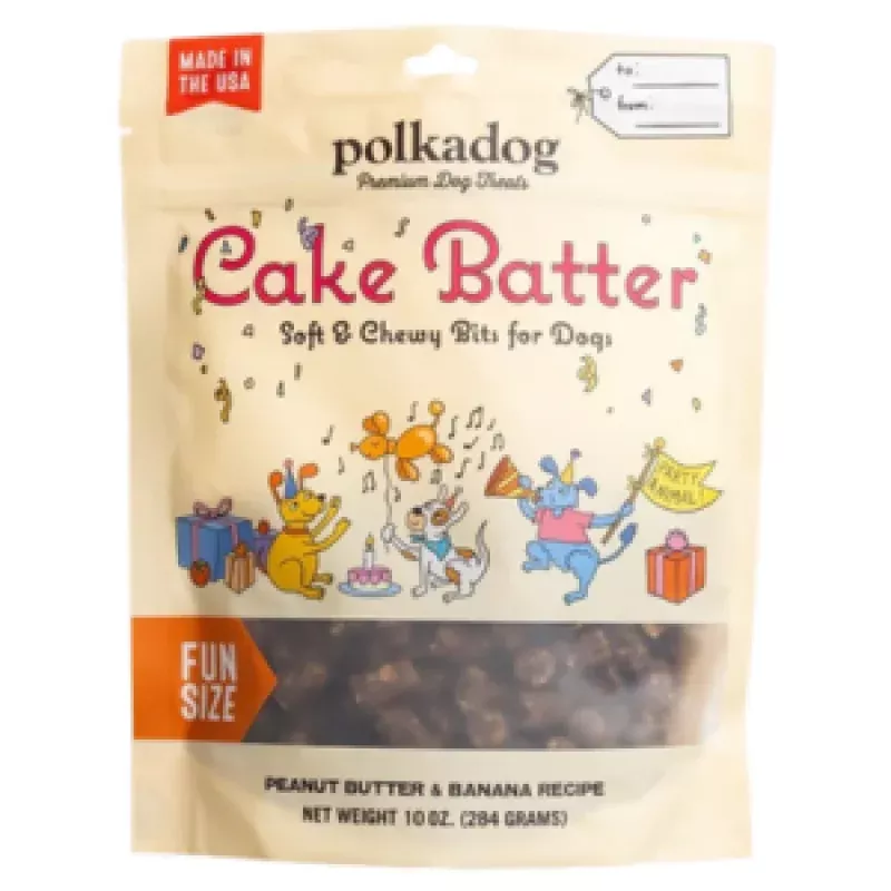 Polka Dog Cake Batter Nuggets Soft & Chewy Dog Treats 7oz