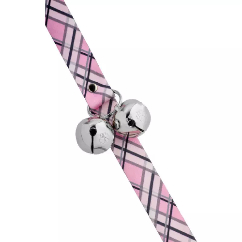 Poochie Pets PoochieBells Dog Doorbells Pink Plaid