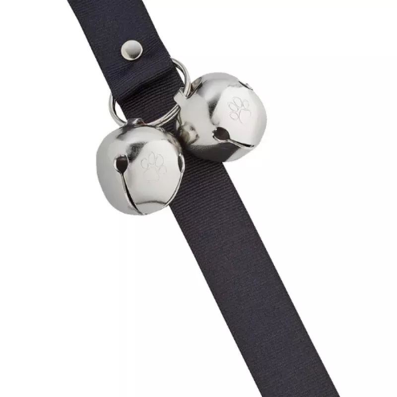 Poochie Pets PoochieBells Dog Doorbells Solid Color Black