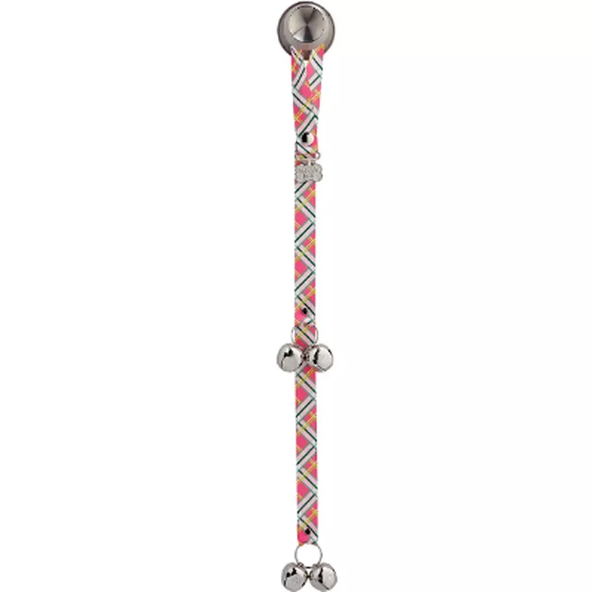 PoochieBells Classic Plaid Collection Spring Fling Doggie Doorbell
