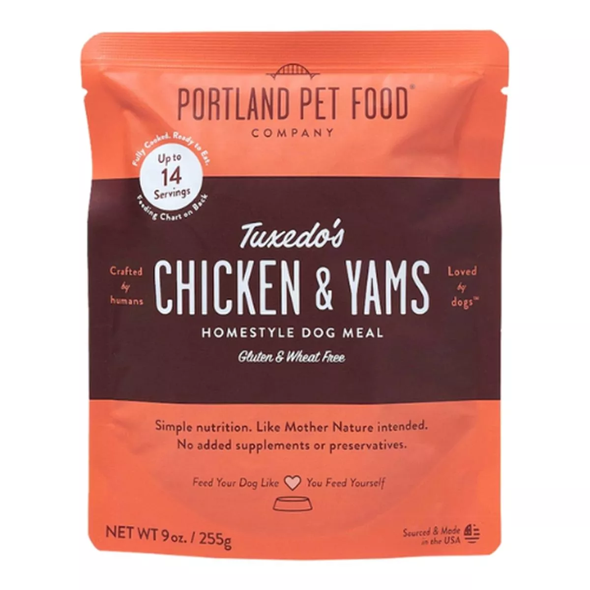 Portland Pet Gently Cooked Tuxedo's Chicken & Yam Dog Food 9oz