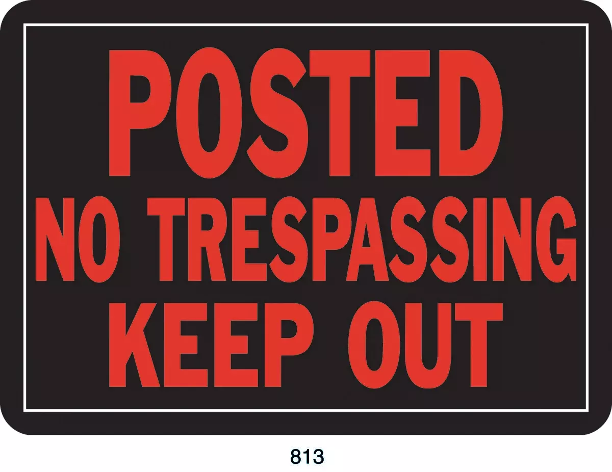 Posted No Trepassing Keep Out Sign (Pack Of 12)