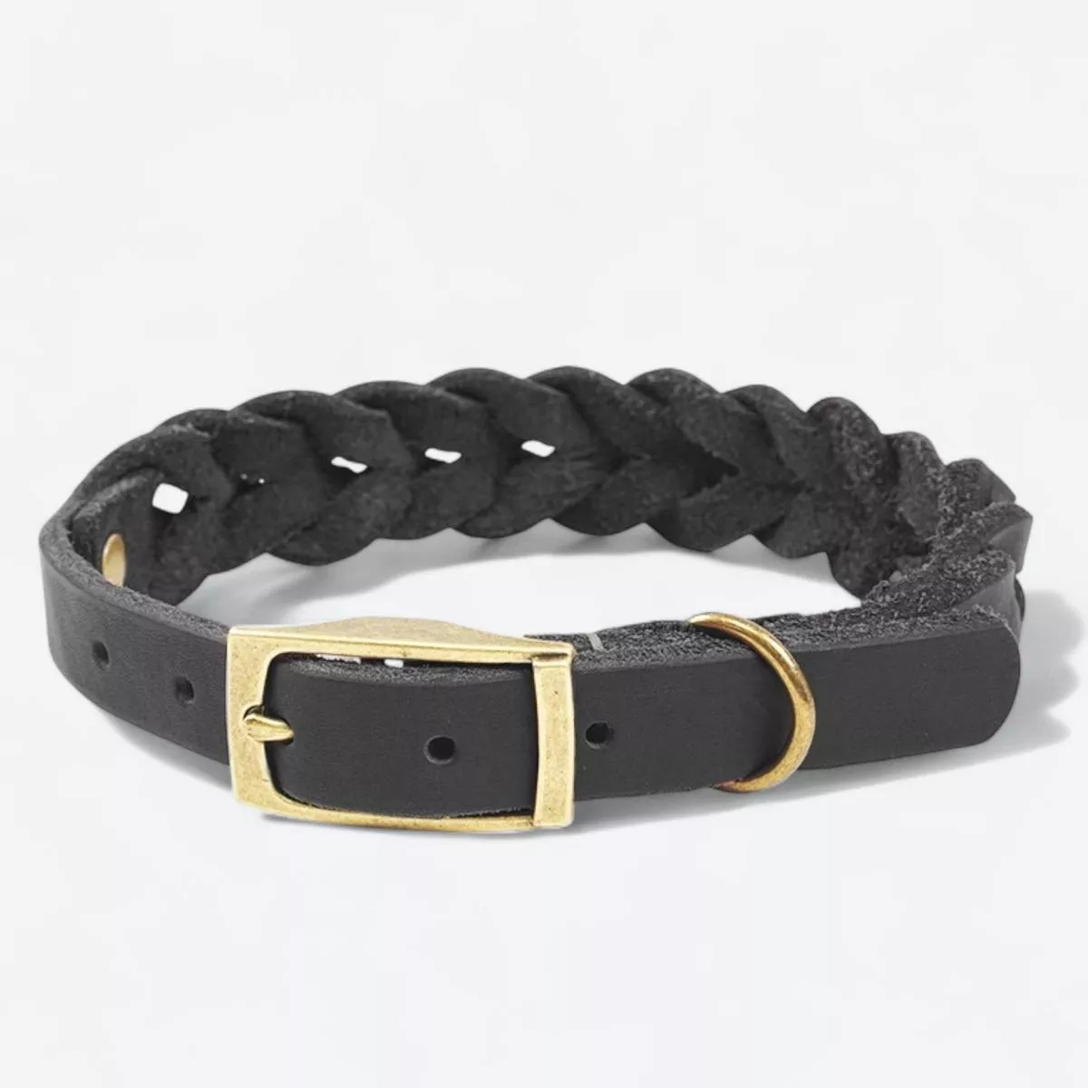 Premium Hand-Woven Leather Dog Collar