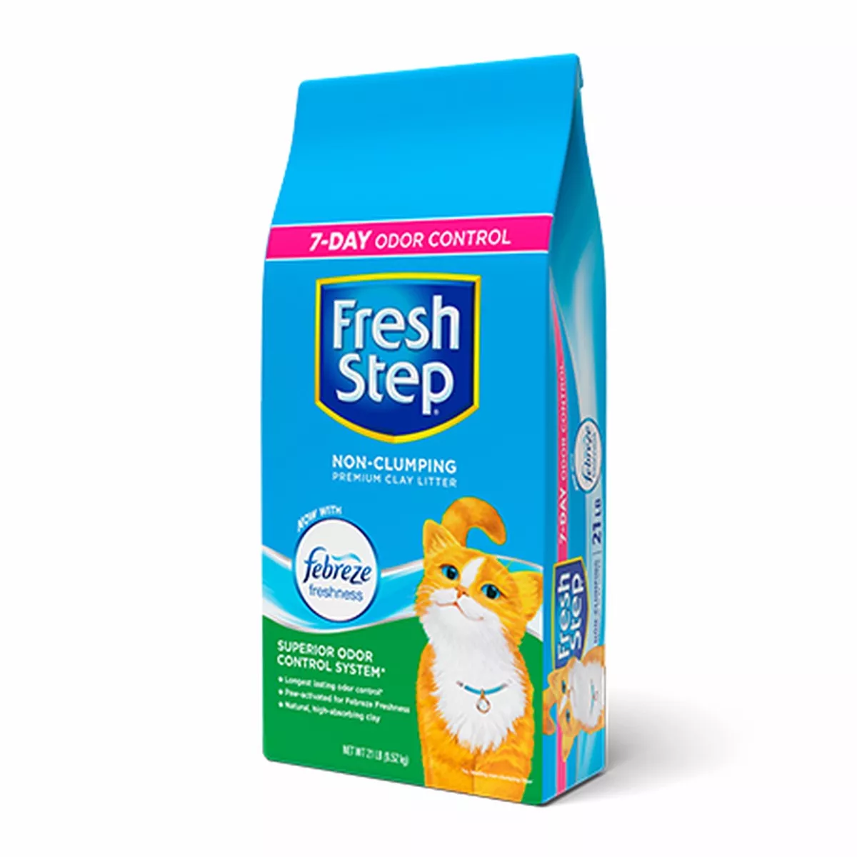 PREMIUM NON-CLUMPING LITTER NOW WITH FEBREZE