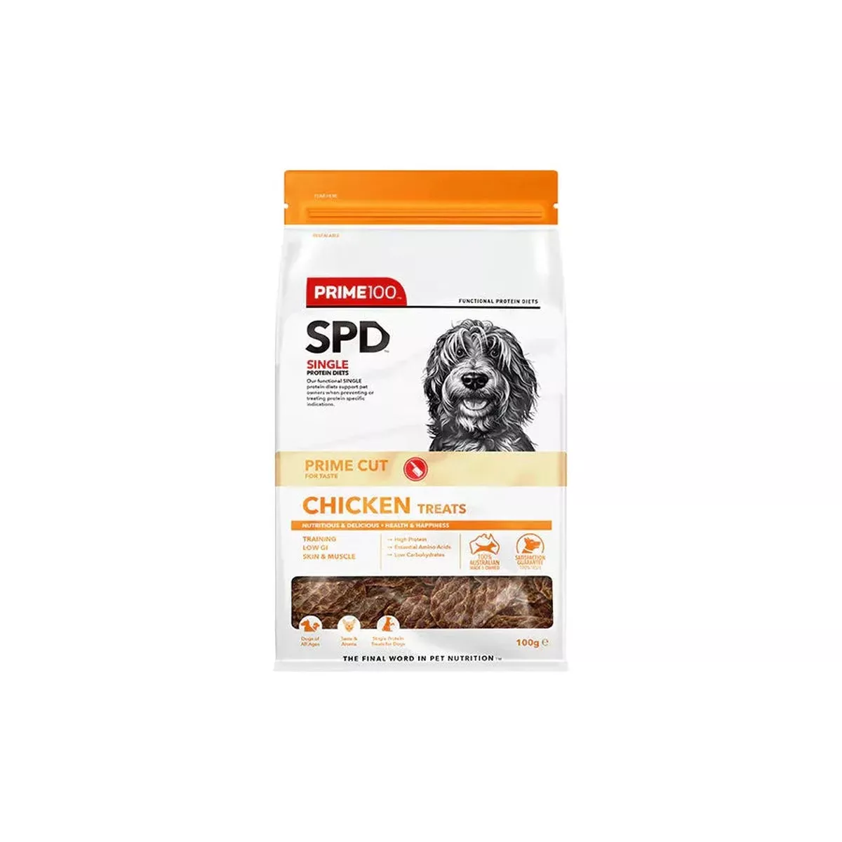 Prim100 - SPD Prime Cut Chicken Dog Treats 100g