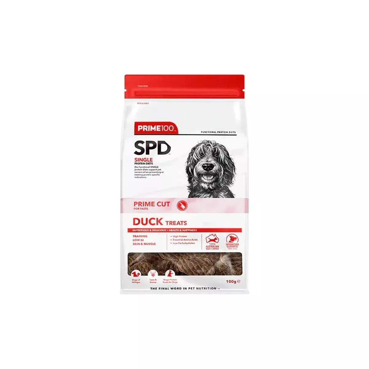 Prim100 - SPD Prime Cut Duck Treats 100g