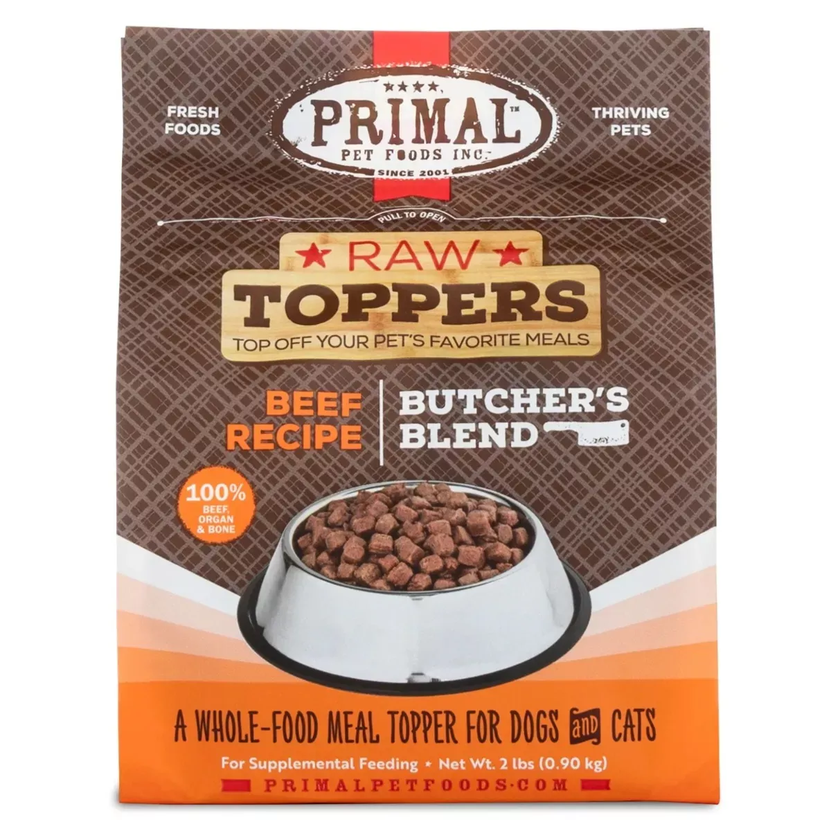 Primal Butcher's Blend Raw Toppers - Beef Recipe