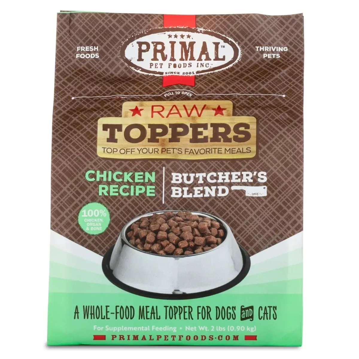 Primal Butcher's Blend Raw Toppers - Chicken Recipe
