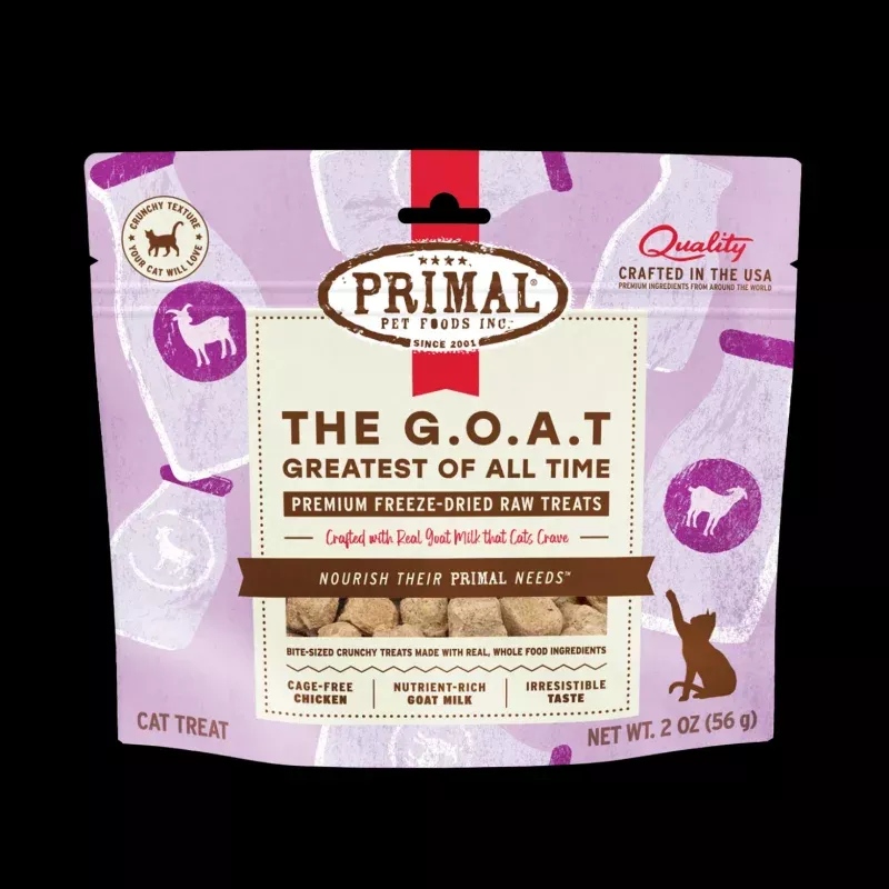 Primal The G.O.A.T Freeze-Dried Chicken & Goat Milk Cat Treats 2 oz