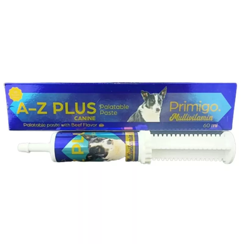 Primigo Multivitamin AZ Plus Canine Palatable Paste With Beef Flavor For Dogs – 60ml