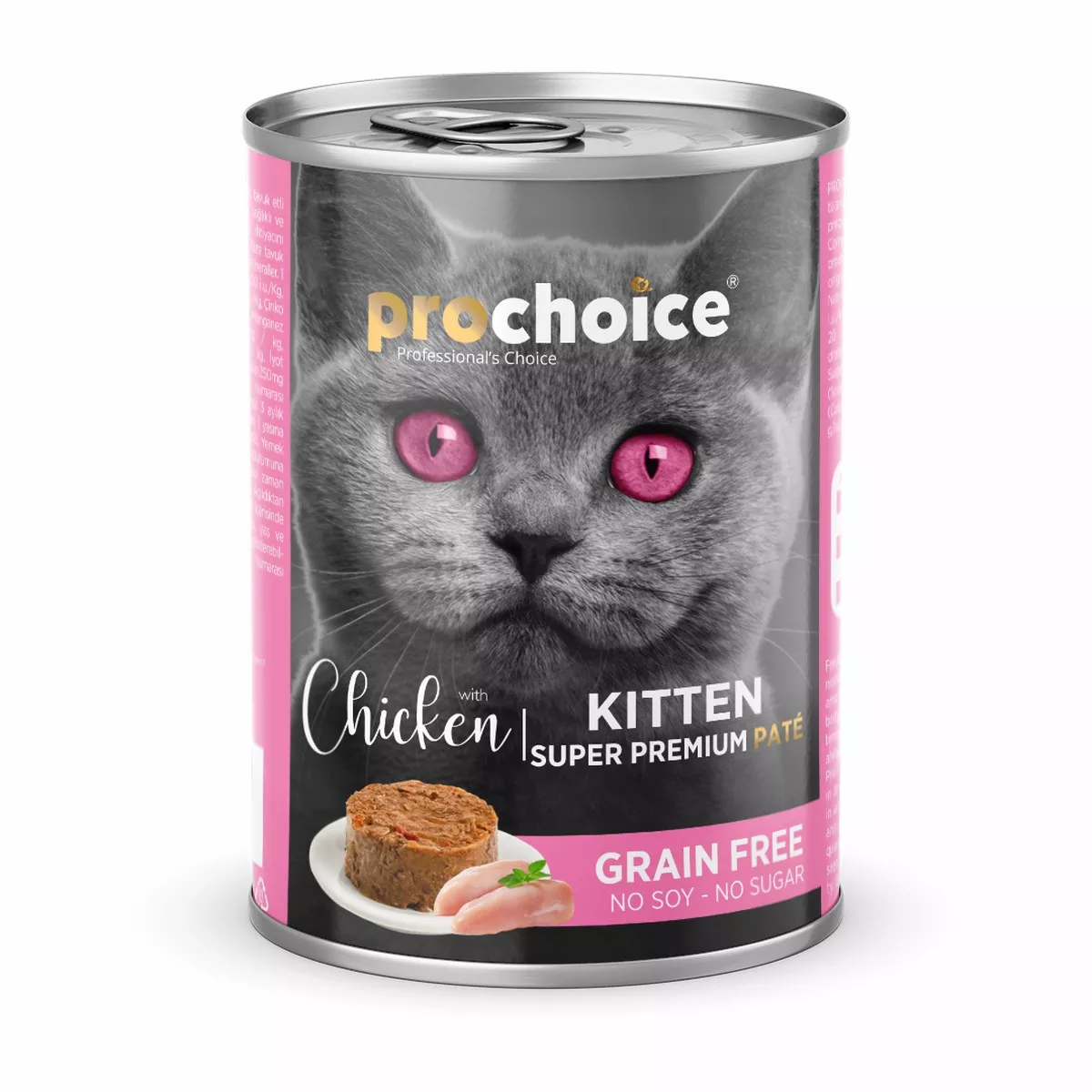 Prochoice Can Kitten Chicken Pate 400g