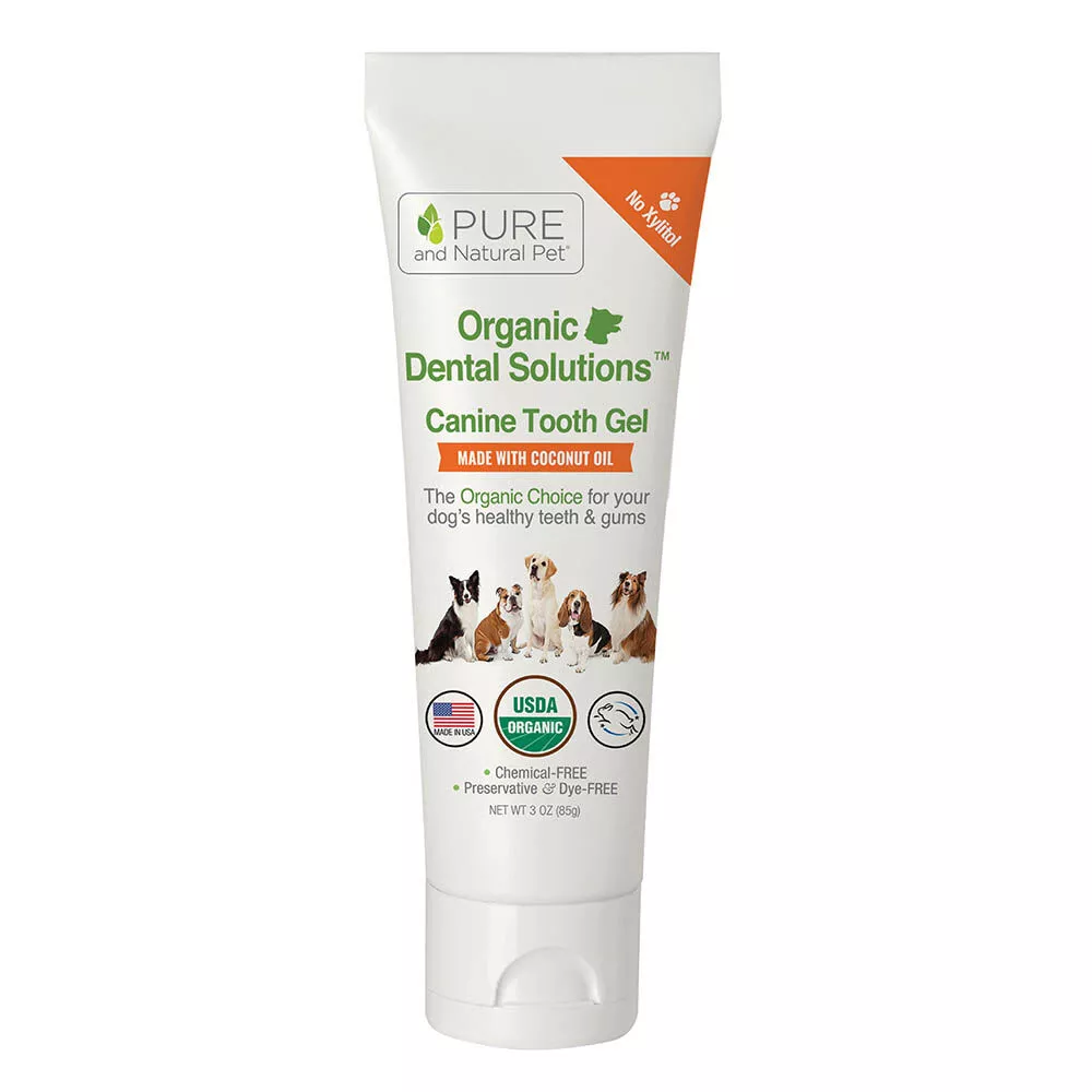 Pure and Natural Pet, Organic Dental Solutions Canine Tooth Gel - 3 oz