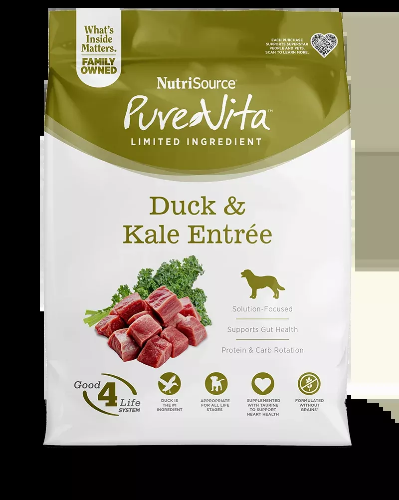 Pure Vita Duck & Kale Dry Dog Food