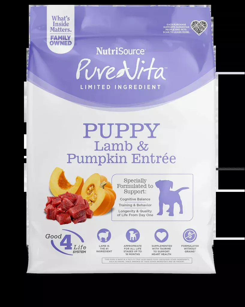 Pure Vita Lamb & Pumpkin Puppy Dry Dog Food