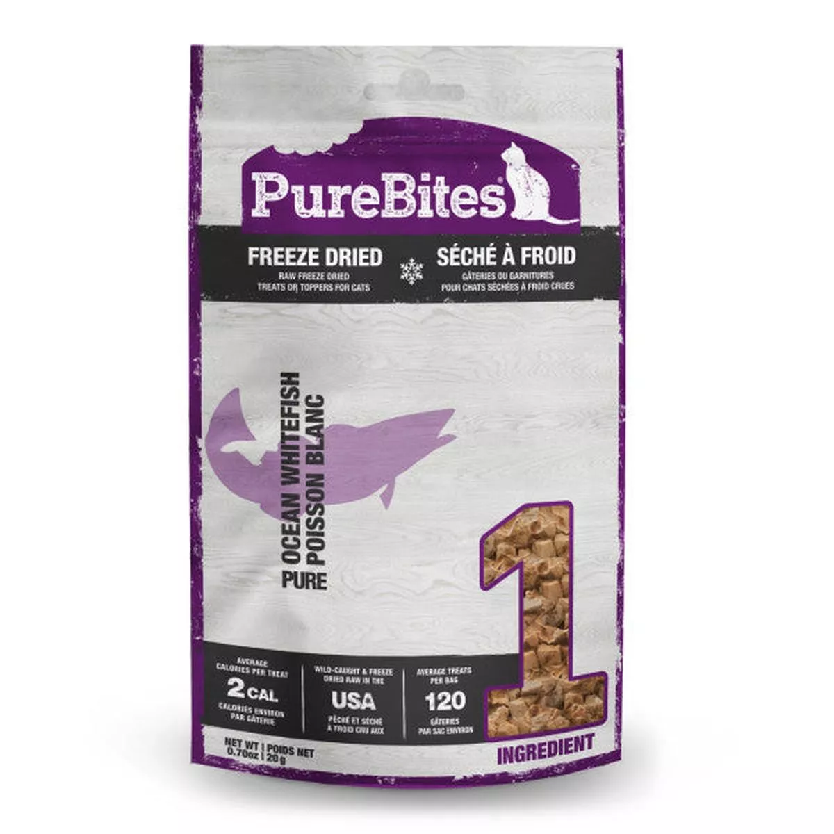 PureBites Ocean Whitefish Freeze Dried Cat Treats