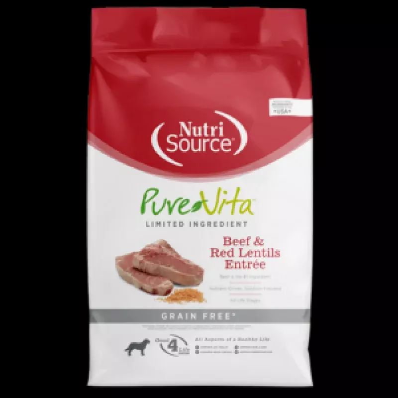 PureVita Grain-Free Beef & Lentil Dry Dog Food