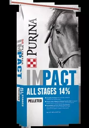 Purina Impact All Stages 14% Pelleted Horse Feed
