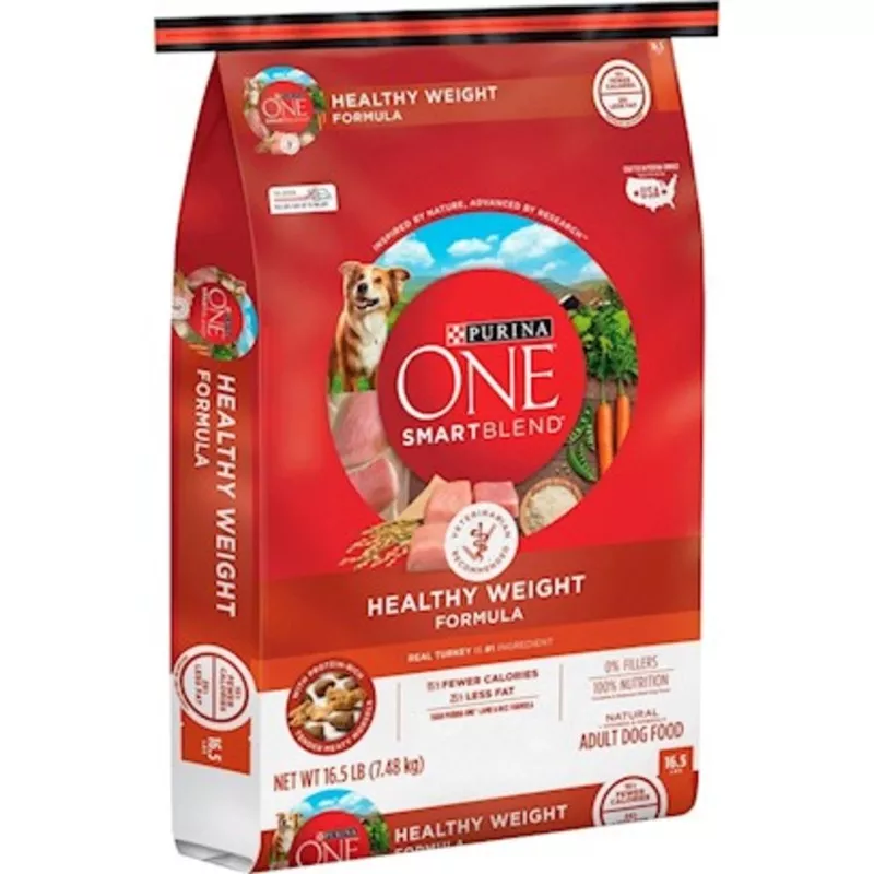 Purina ONE NaturalWeight Control Dry Dog Food+Plus Healthy Weight Formula16.5 lb. Bag