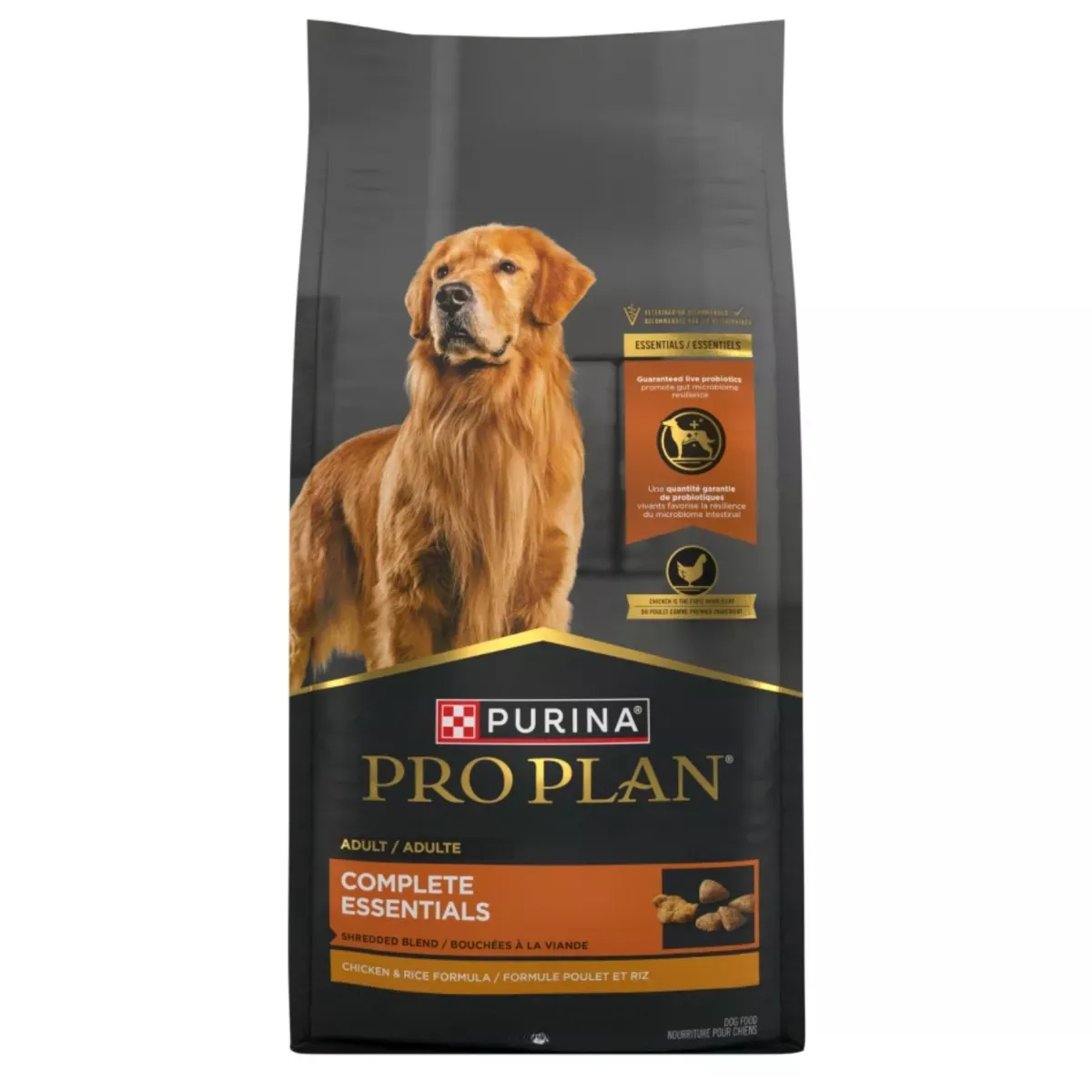 Purina Pro Plan Complete Essentials Shredded Blend Dog Food – Chicken & Rice Formula