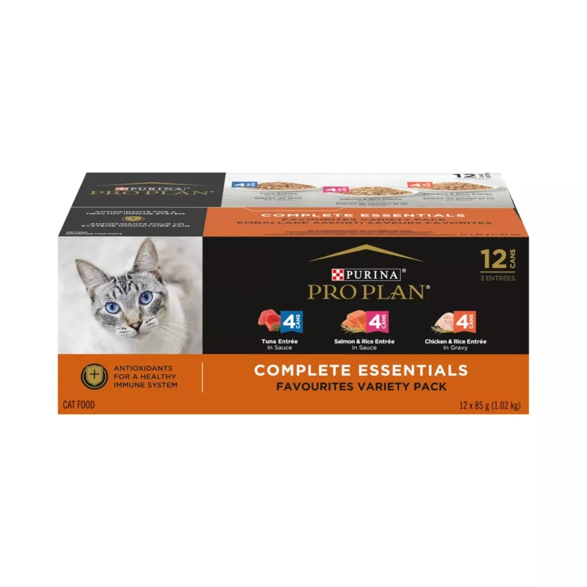 Purina Pro Plan Complete Essentials Wet Cat Food - Variety Pack
