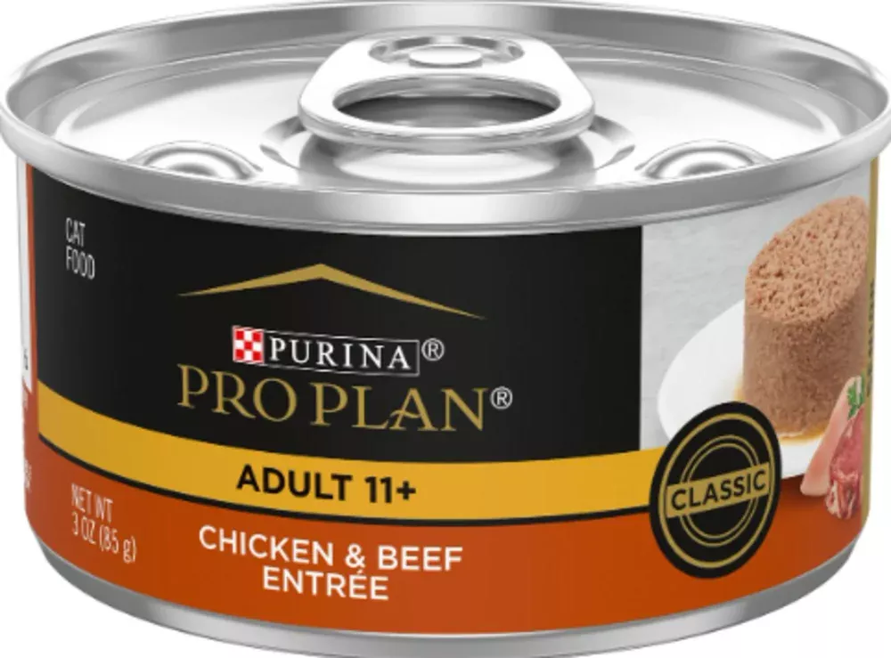 Purina Pro Plan Focus Senior Cat 11 + Chicken and Beef Entree Canned Cat Food