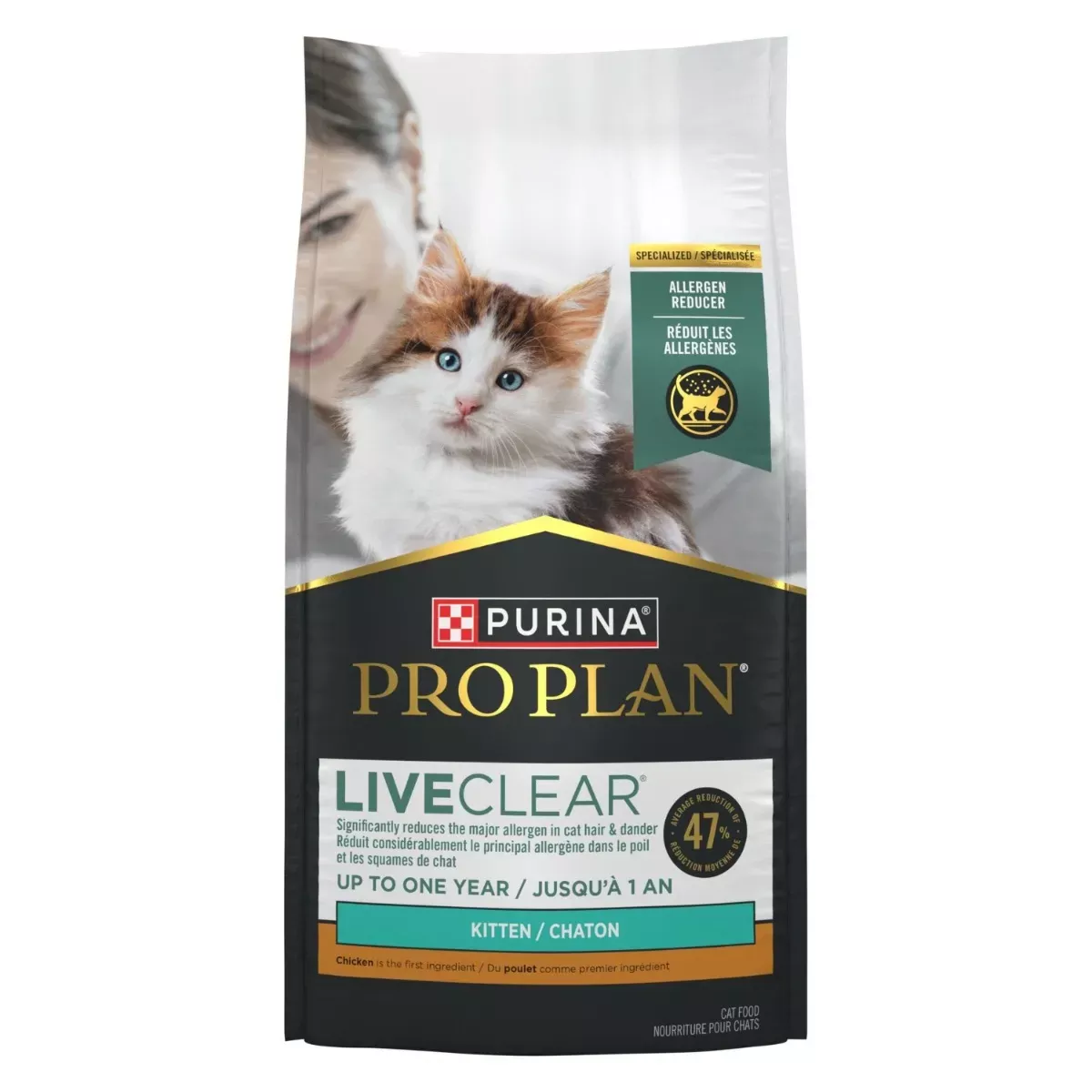 Purina Pro Plan LiveClear Dry Kitten Food - Chicken & Rice Formula