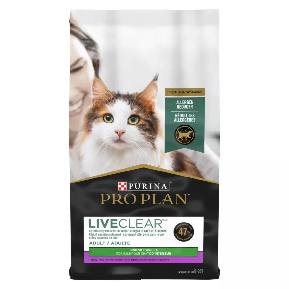 Purina Pro Plan LiveClear Indoor Dry Cat Food - Turkey & Rice Formula
