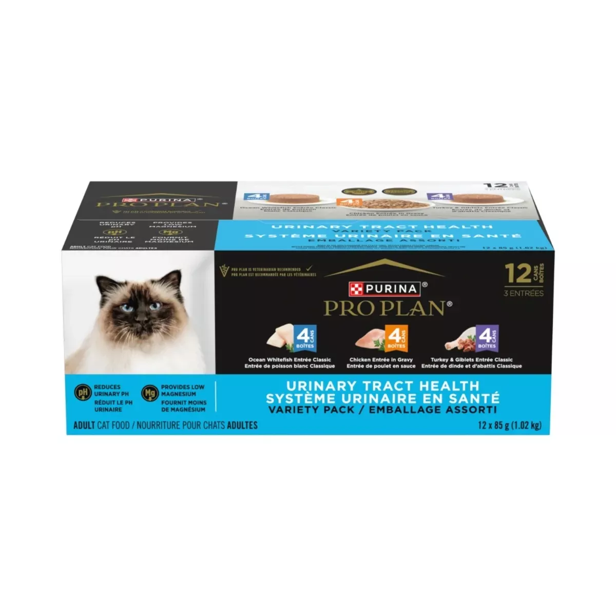 Purina Pro Plan Urinary Tract Health Wet Cat Food - 3 Flavours Variety Pack