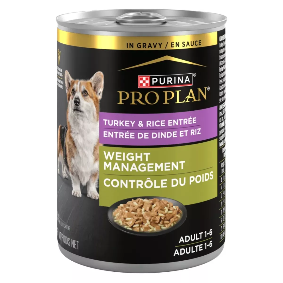 Purina Pro Plan Weight Management Wet Dog Food – Turkey & Rice Entrée